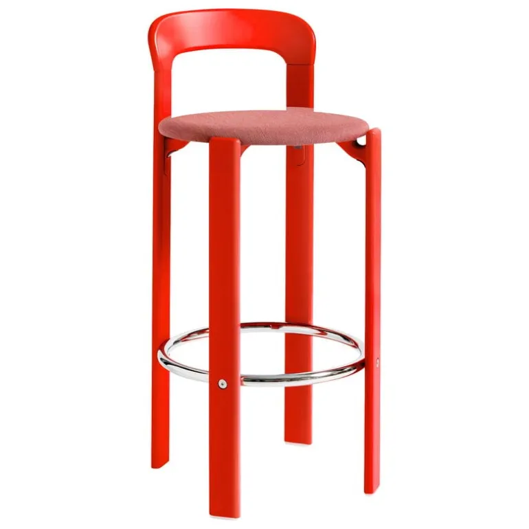 HAY Rey bar stool, 75 cm, scarlet red - red Steelcut Trio 636