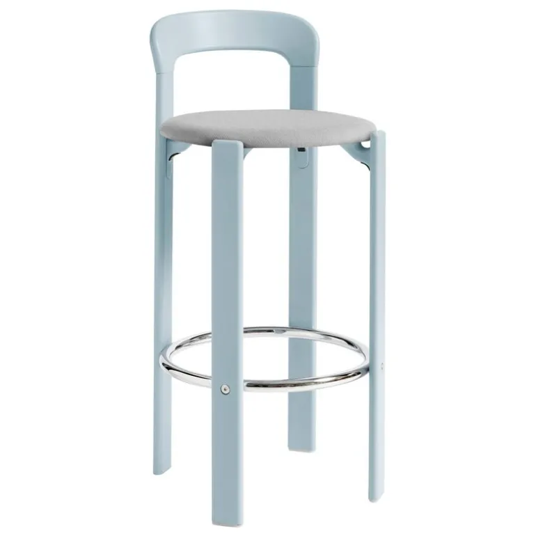 HAY Rey bar stool, 75 cm, slate blue - light grey Steelcut Trio 113
