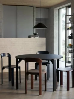 HAY Rey chair, deep blue - black Steelcut 190