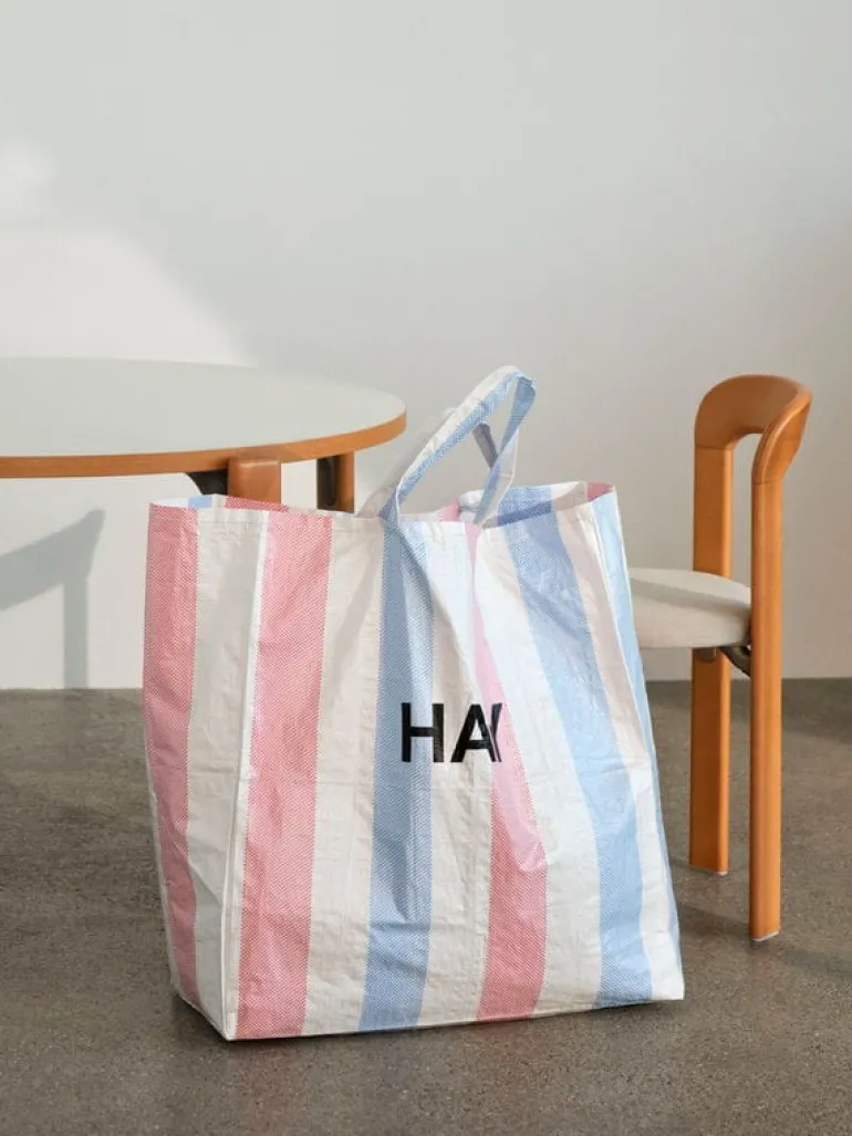 HAY Rey table, 128 cm, golden - ivory white