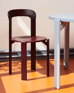 HAY Rey table, 128 cm, slate blue - gull