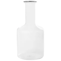 HAY Rim carafe, clear - black rim