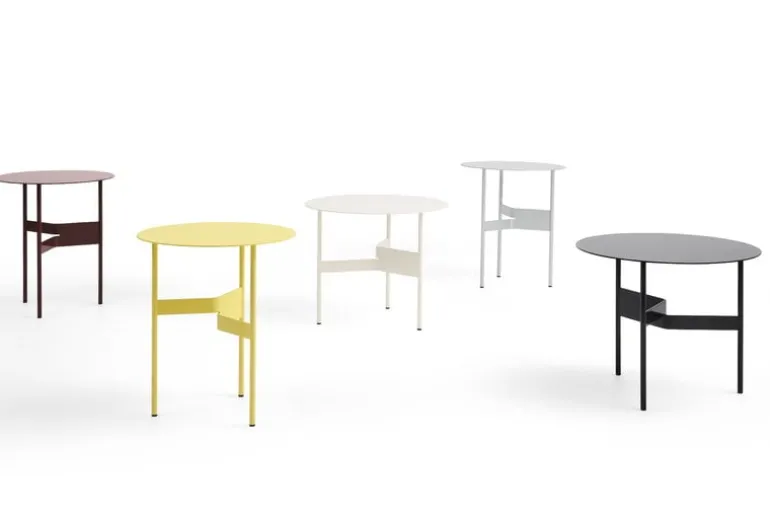 HAY Shim coffee table, diam. 54 cm, h. 44 cm, eggshell