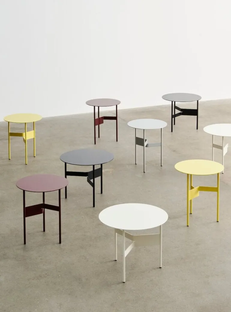 HAY Shim coffee table, diam. 54 cm, h. 44 cm, eggshell