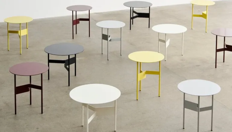 HAY Shim coffee table, diam. 54 cm, h. 44 cm, eggshell