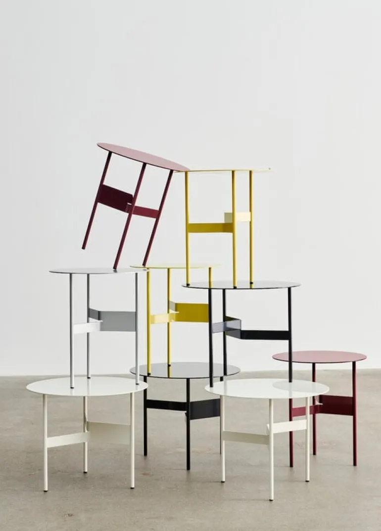 HAY Shim coffee table, diam. 54 cm, h. 44 cm, black