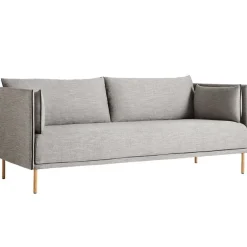 HAY Silhouette sofa 2-seater, Ruskin 33/Sense black - oiled oak