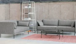 HAY Silhouette sofa 3-seater, Olavi 03/Sense black - black steel