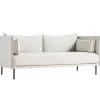 HAY Silhouette sofa 2-seater, Coda 100/Sense cognac - black steel