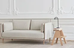 HAY Silhouette sofa 2-seater, Coda 100/Sense cognac -  oiled oak