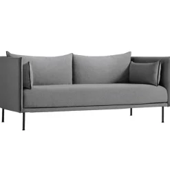 HAY Silhouette sofa 2-seater, Coda 182/Sense black - black steel