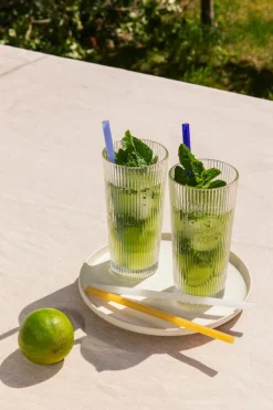 HAY Sip Cocktail straws, 4 pcs, glass