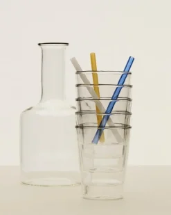 HAY Sip Cocktail straws, 4 pcs, glass