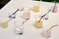 HAY Sip Smooth straws, 4 pcs, glass