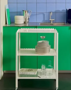 HAY Slice chopping board, L, ice blue