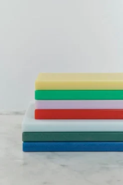 HAY Slice chopping board, L, ice blue