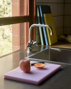 HAY Slice chopping board, L, ice blue