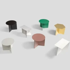 HAY Slit table, 45 cm, brass