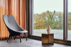 HAY Slit table, 45 cm, brass