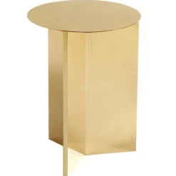 HAY Slit table, 35 cm, high, brass