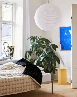 HAY Slit table, 35 cm, high, light yellow