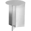 HAY Slit table, 35 cm, high, polished steel