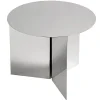 HAY Slit table, 45 cm, polished steel