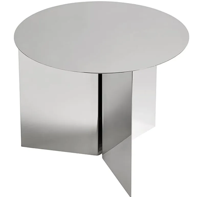 HAY Slit table, 45 cm, polished steel