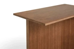 HAY Slit Wood Oblong table, 50 x 28 cm, lacquered walnut