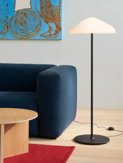 HAY Slit Wood table, 65 cm, lacquered oak