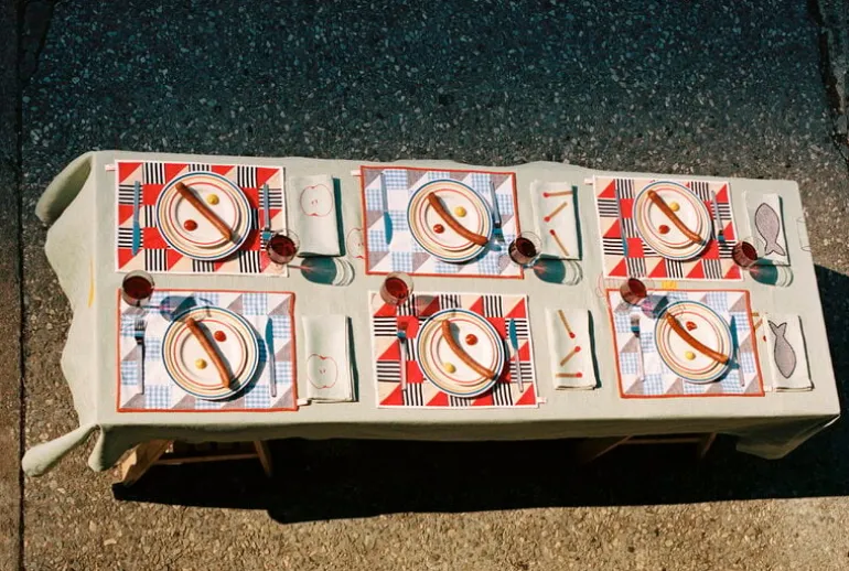 HAY Sobremesa plate, 2 pcs, 18,5 cm, red