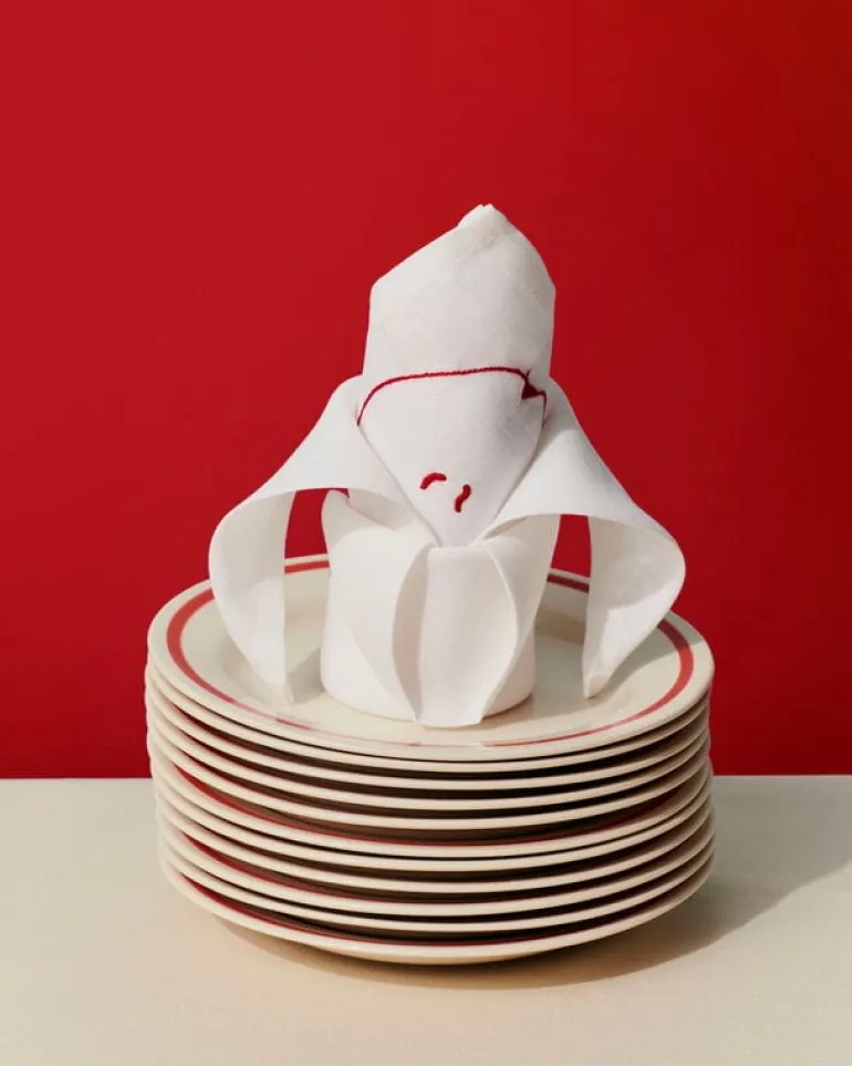 HAY Sobremesa plate, 2 pcs, 18,5 cm, red