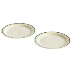 HAY Sobremesa plate, 2 pcs, 24,5 cm, green - sand