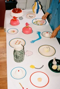 HAY Sobremesa plate, 2 pcs, 24,5 cm, green - sand