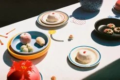 HAY Sobremesa plate, 2 pcs, 18,5 cm, blue