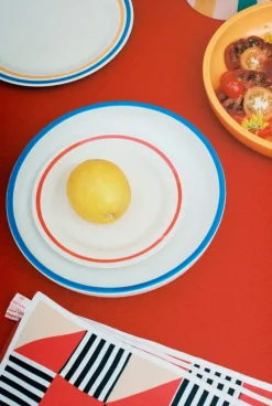 HAY Sobremesa plate, 2 pcs, 18,5 cm, blue