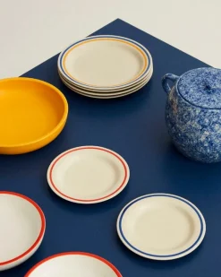 HAY Sobremesa plate, 2 pcs, 24,5 cm, blue - yellow