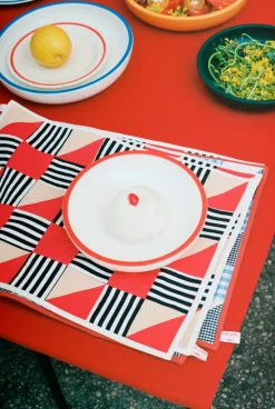 HAY Sobremesa serving bowl, L, white - blue