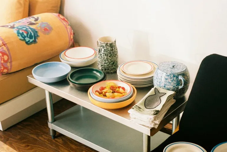 HAY Sobremesa serving bowl, M, light blue