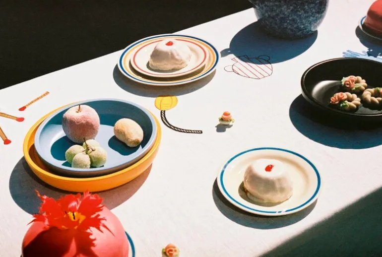 HAY Sobremesa serving bowl, M, light blue