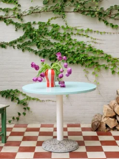 HAY Sobremesa Stripe vase, S, red