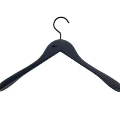 HAY Soft coat hanger wide, black, 4 pcs