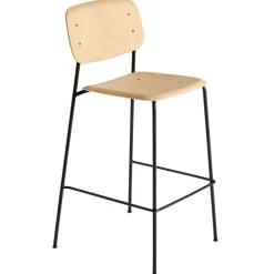 HAY Soft Edge 90 bar chair, black - lacquered oak