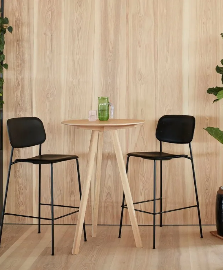 HAY Soft Edge 95 bar chair, 75 cm, black