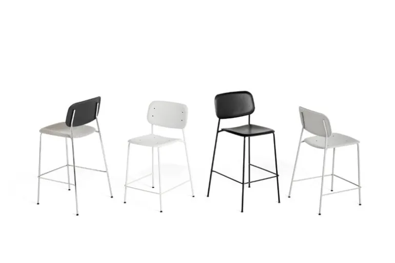 HAY Soft Edge 95 bar chair, 75 cm, black