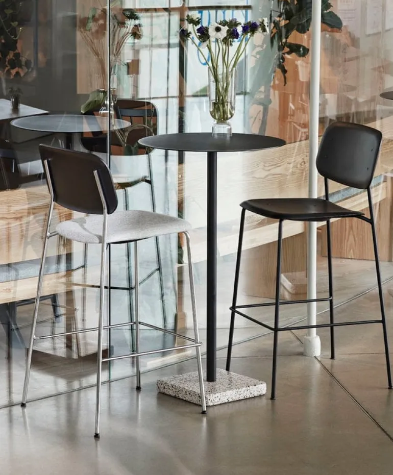 HAY Soft Edge 95 bar chair, 75 cm, black