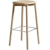HAY Soft Edge 82 bar stool, lacquered oak