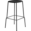HAY Soft Edge 80 bar stool 75 cm, black
