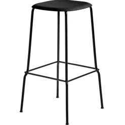 HAY Soft Edge 80 bar stool 75 cm, black