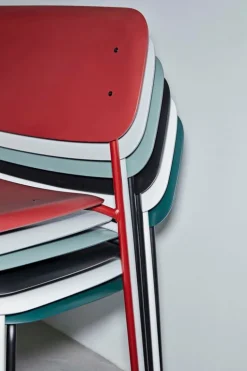 HAY Soft Edge 45 chair, black - dusty green